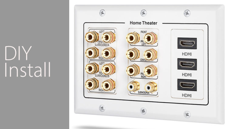 7.2 Surround Sound Fosmon Wall Plate DIY